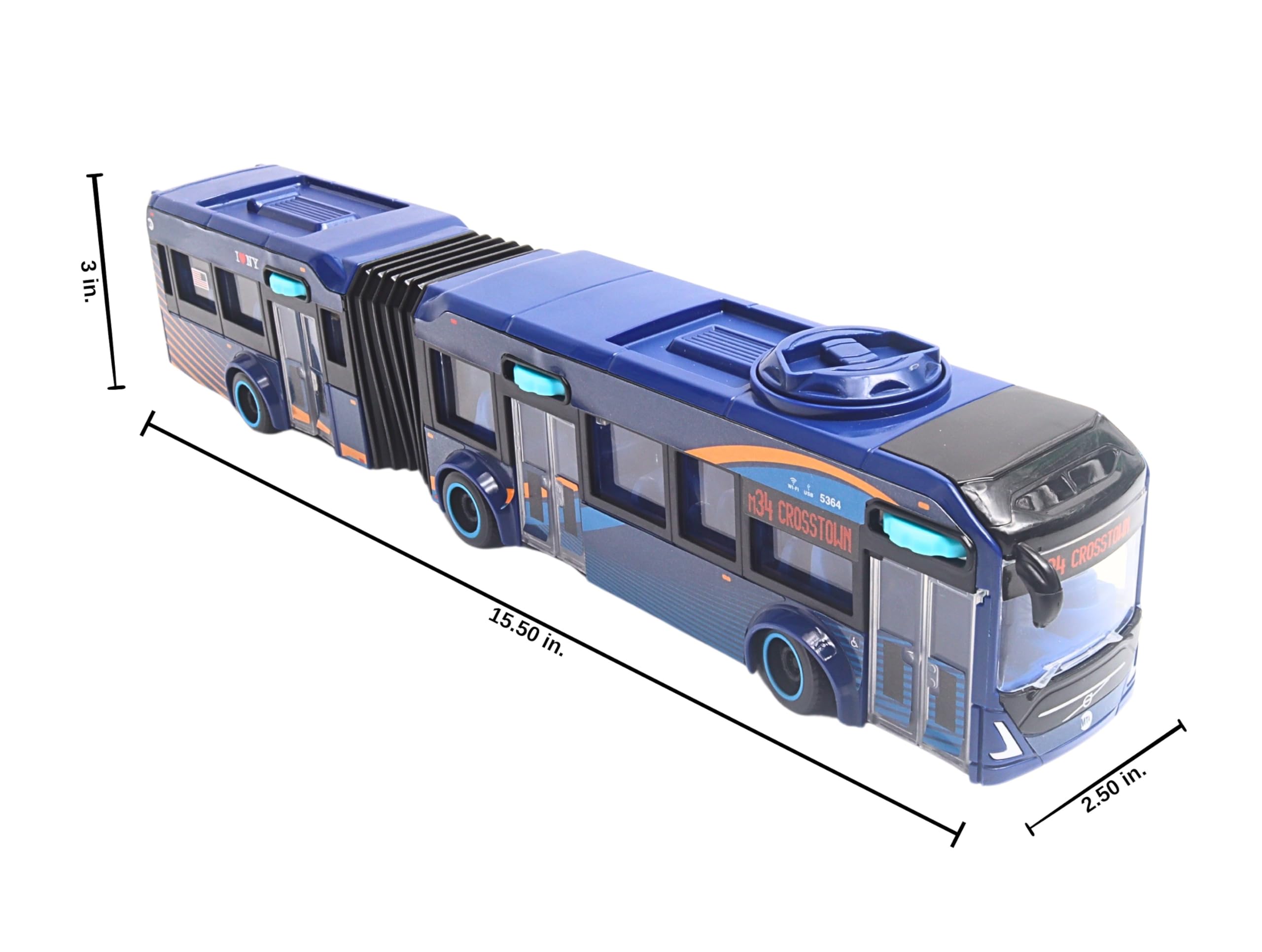 Amazon.com: Daron MTA Volvo NYC Bus NY13405 | Officially licensed